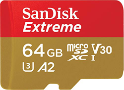 SanDisk Extreme 64GB Class 10 MicroSDXC Memory Card - SDSQXA2-064G-GN6MA en oferta