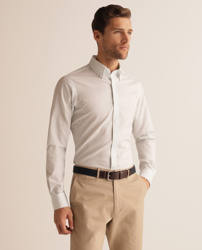 Rushmore - Camisa De Hombre Slim Estampada Turquesa en oferta