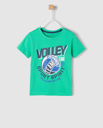 Freestyle - Camiseta De Niño En Verde Con Print De Volley en oferta