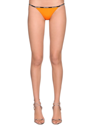 Dsquared2 | Donna Slip Bikini In Lycra Con Stampa Logo Arancione 40 precio