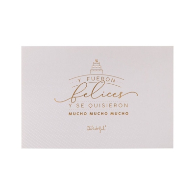 MR.WONDERFUL - Sobre Para Regalo De Boda Mr. Wonderful: Y Fueron Felices Y Se Quisieron Mucho Mucho Mucho