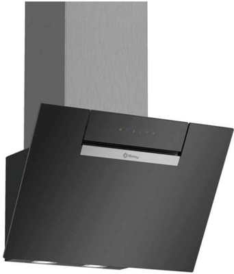 Balay - Campana Decorativa Serie Cristal 3BC566GN Aspiración Perimetral Cristal negro