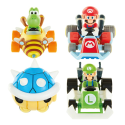 Glop Games - Mini Coches Mario Kart Con Pistas Adhesivas Mario Nintendo precio