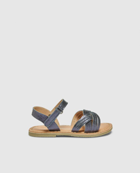 OTS - Sandalias De Bebé Niña Azul Marino Con Velcro en oferta