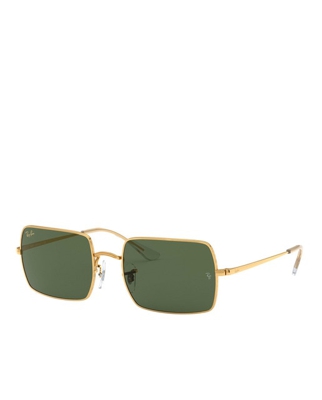 Ray-Ban - Gafas De Sol Unisex Ray Ban 0RB1969 Rectangular De Metal Dorado