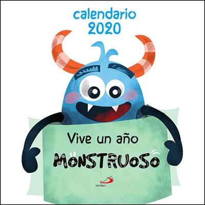 Calendario de pared vive un año monstruoso 2020 (Tapa blanda)