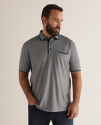 PANTHER - Polo Non Iron De Hombre Azul De Manga Corta Tallas Grandes características