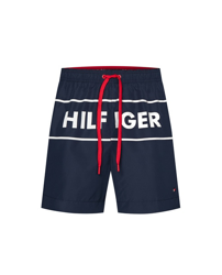 Tommy Hilfiger - Bañador Bermuda De Hombre Liso Azul en oferta