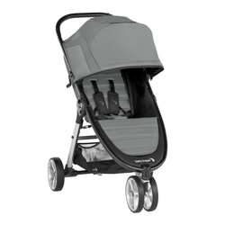 Baby Jogger - Coche De Paseo Dúo City Mini 2 ( 3 Ruedas, Capazo + Barra) Slate Gris en oferta