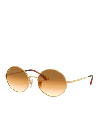 Ray-Ban - Gafas De Sol Unisex Ray Ban 0RB1970 Redondas De Metal Dorado