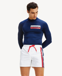 Tommy Hilfiger - Bañador Bermuda De Hombre Liso Blanco características