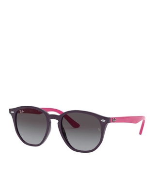 Ray Ban Junior - Gafas De Sol Unisex 0RJ9070S Redondas En Negro Con Varillas A Contraste