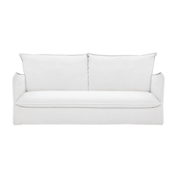 El Corte Inglés - Sofá Cama Tapizado En Lino De 3 Plazas Albury Blanco Cama 160 cm en oferta