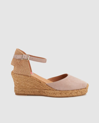 Compra Maria Victoria - Alpargatas De Cuña De Mujer María Victoria De Ante  En Color Topo al mejor precio - Shoptize