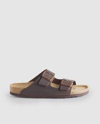 Dustin - Sandalias De Hombre De Piel Marrón Con Doble Hebilla en oferta