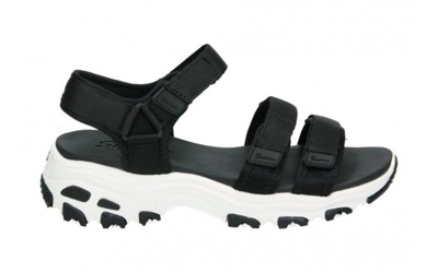 Sandalia Dlites Negro Blanco Mujer 31514blk
