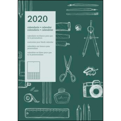 2020 calendario pared diy internacional precio
