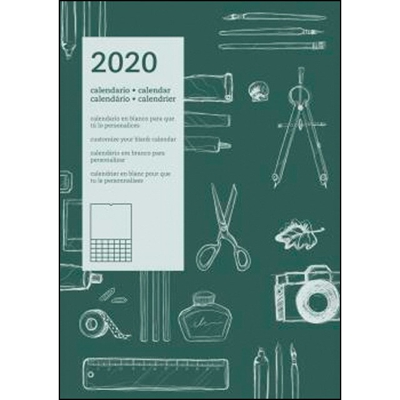 2020 calendario pared diy internacional