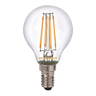 Sylvania - Bombilla LED Retro Filamento Esférica E14 4W