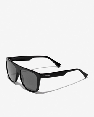 Hawkers - Gafas De Sol Unisex Cuadradas En Negro Con Lentes Polarizadas