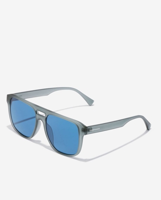 Hawkers - Gafas De Sol Unisex Cuadradas En Gris Translucido Con Doble Puente