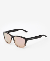 Hawkers - Gafas De Sol Unisex Cuadradas En Negro Con Detalle Rosa en oferta