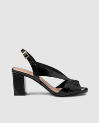 Compra Gloria Ortiz - Sandalias De Tacón De Mujer De Piel En Color Negro al  mejor precio - Shoptize