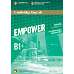 Cambridge english empower for spanish speakers b1+ workbook with answers, with downloadable audio and video (Tapa blanda) en oferta