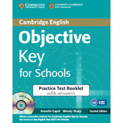 Objective key for schools practice test booklet with answers with audio cd 2nd edition (Tapa blanda) en oferta