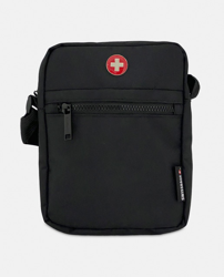 Swissbags - Bandolera Antirrobo Unisex De Poliéster De Alta Densidad En Negro Con Tecnolgía RFID. características
