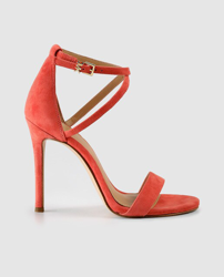 Compra MICHAEL Michael Kors - Sandalias De Tacón De Mujer Michael Kors En  Serraje De Color Naranja al mejor precio - Shoptize