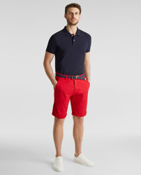 Esprit - Bermuda Tipo Chino Con Algodón Orgánico De Hombre Roja, precio y  características - Shoptize