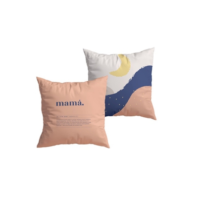 UO - Funda Cojín Mamá Extraordinaria Paisaje Rosa
