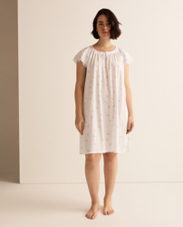 Lazo Plus - Camisón Corto Tallas Grandes Flores en oferta