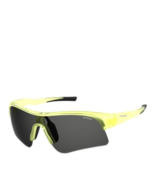 Polaroid - Gafas De Sol Unisex De Montura Al Aire En Amarillo Fluorescente Con Lentes Polarizadas