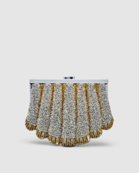 Woman Fiesta El Corte Inglés - Bolso Clutch De Mujer Woman Fiesta El Corte Ingles Pedrería Concha características