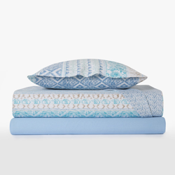 El Corte Inglés - Juego De Funda Nórdica Con Bajera Inca Azul Cama 135 cm precio