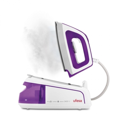 Centro De Planchado Ufesa Pl2410 1,2 L 90 G/min 2400w Blanco Morado