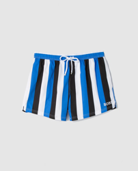 Boss - Bañador Bermuda De Hombre De Rayas Azul precio