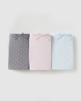 Promise - Pack Bragas Estampado Topos Y Liso