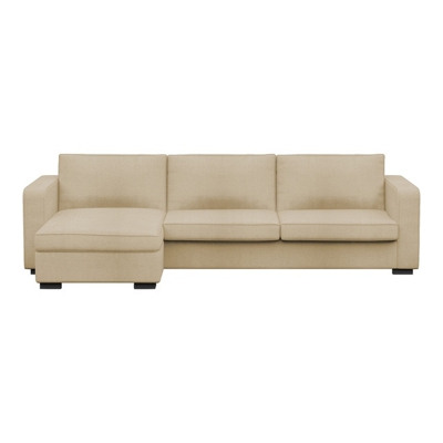El Corte Inglés - Sofá Tapizado De 5 Plazas Con Chaise Longue Izquierda Calgary Maputo / Crudo
