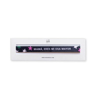 UO - Pulsera De Tela Mamá Eres Mi Osa Mayor