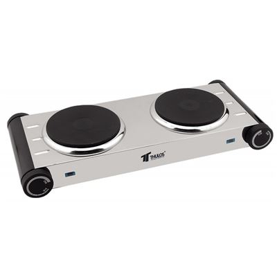 COCINA ELECTRICA 2 QUEMADORES PLACAS 2000W DUO HORNILLO DOBLE METALICO GARANTIA