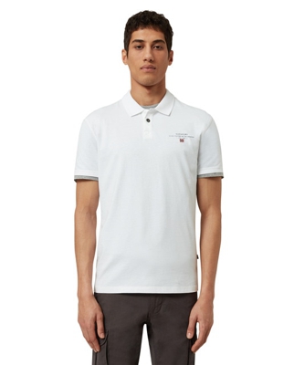 Napapijri - Polo De Hombre De Manga Corta En Color Blanco