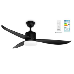 Ventilador de techo Orbegozo CP 102132 luz LED negro precio