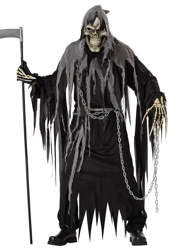 Disfraz segador negro adulto Halloween precio