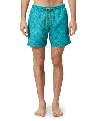 Napapijri - Bañador Bermuda De Hombre Con Microestampado En Azul