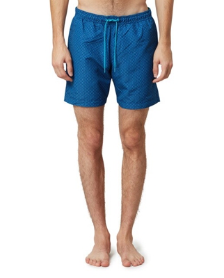 Napapijri - Bañador Bermuda De Hombre Con Microestampado En Azul Marino