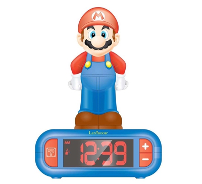Despertador Digital Super Mario con Lámpara 3D y Radio.