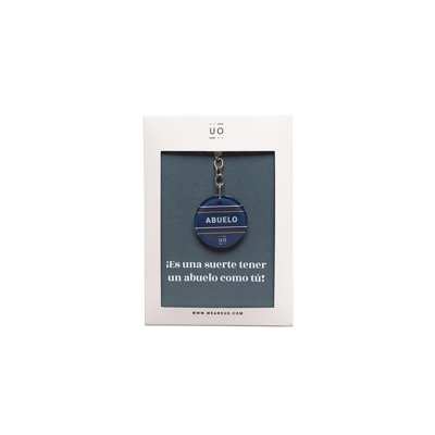 UO - Llavero De Metacrilato Abuelo Eres Genial Rayas